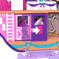 Игрален комплект Polly Pocket Jumpin' Style Pony - Пони с 2 мини кукли и 12 аксесоара / Mattel, снимка 5 - Кукли - 40972210