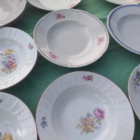 Български порцелан чинии,кана,купа, снимка 4 - Чинии - 34244475