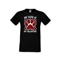 Мъжка тениска Свети Валентин My Dog Is My Valentine 2, снимка 5 - Тениски - 35715917