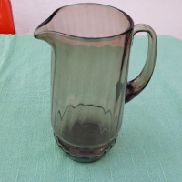 Българска стъклена кана цветно стъкло, снимка 2 - Аксесоари за кухня - 36181862