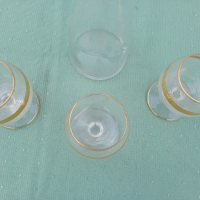 Българско стъкло,чаши шише, снимка 4 - Чаши - 36302540