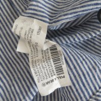 Мъжка риза с дълъг ръкав памук и лен Pull&Bear, снимка 5 - Ризи - 41487792