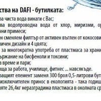 DAFI – бутилка с филтър за пречистване в червен или син цвят ресурс 300 бут, снимка 2 - Буркани, бутилки и капачки - 39225790