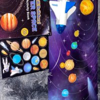 Комплект наука за космоса, 17 части, галактическа игра за обучение, снимка 8 - Образователни игри - 41947247