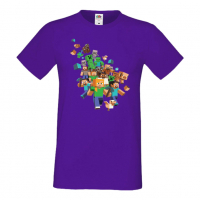 Мъжка тениска майнкрафт Minecraft 3,Minecraft,Игра,Забавление,подарък,Изненада,Рожден Ден., снимка 14 - Тениски - 36495038