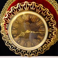 Стенен часовник Anker,позлатен месинг. , снимка 1 - Антикварни и старинни предмети - 41896274