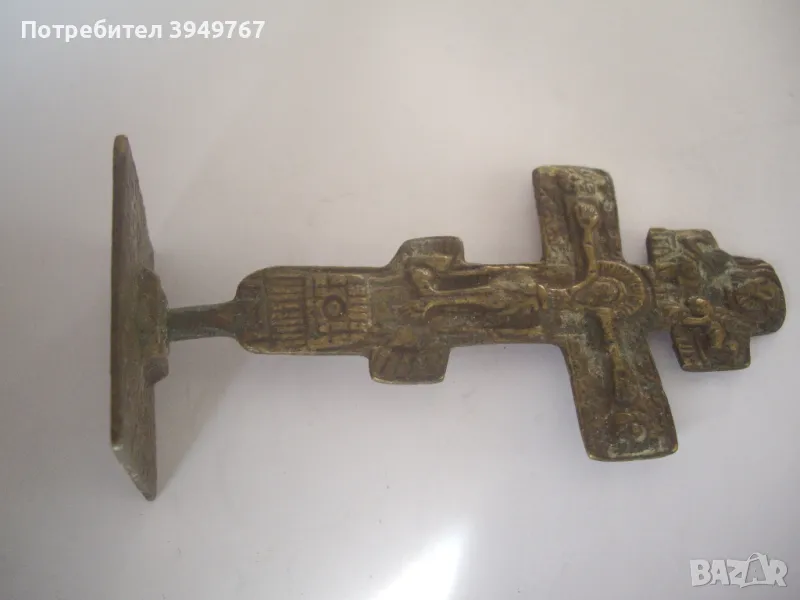 Много стар автентичен бронзов просфор., снимка 1