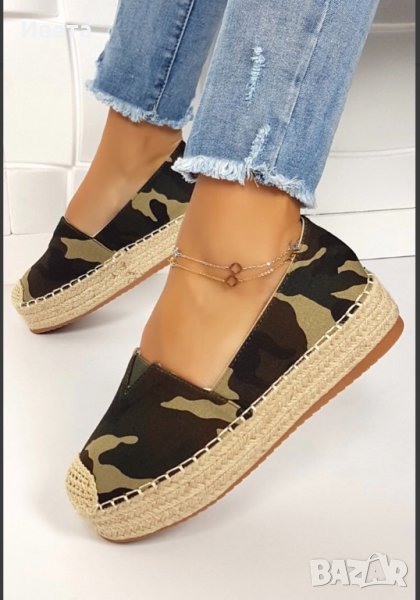 Дамски мокасини камуфлаж, снимка 1