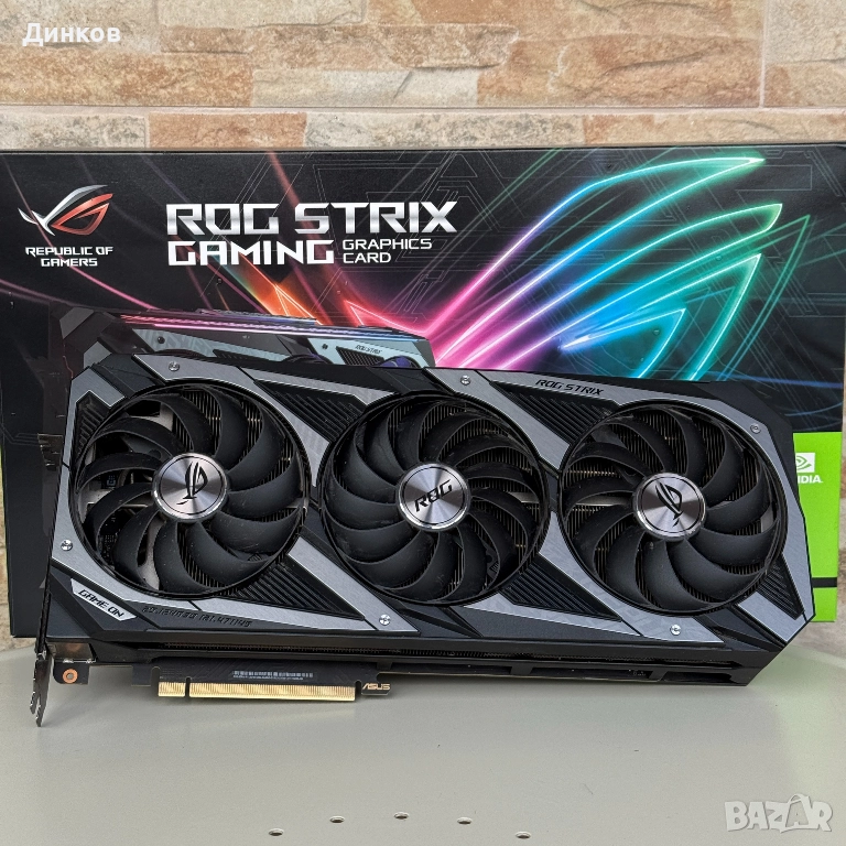 Видеокарта ASUS ROG Strix GeForce® RTX™ 3070 Ti OC, 8GB GDDR6X, снимка 1