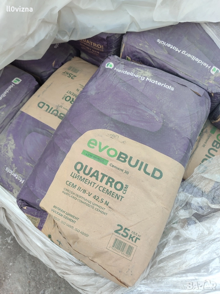 Цимент Вулкан 42.5 / 25кг, снимка 1