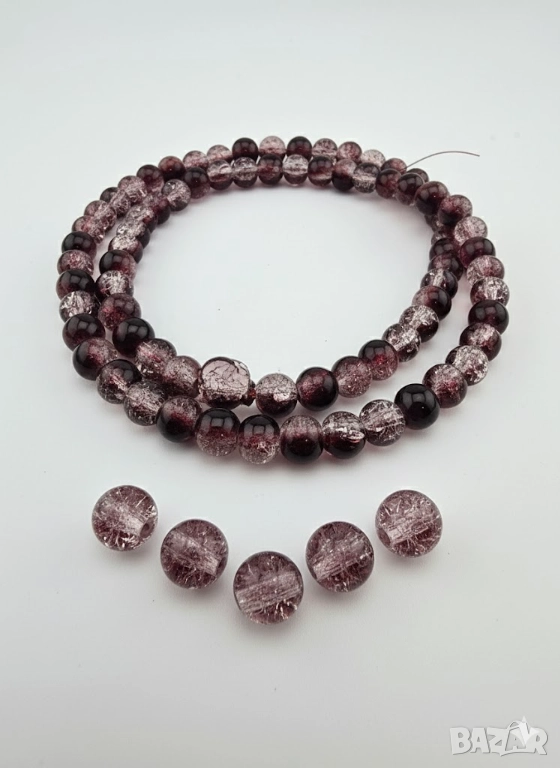 Стъклени Мъниста за Бижута 10мм 8мм 6 мм 4мм J213, снимка 1