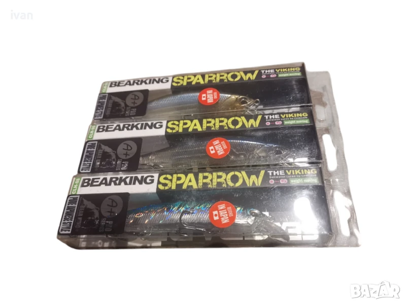 намаление 3 броя 3d воблери Bearking 110sp., 11 см., 17 грама, плуващи, снимка 1