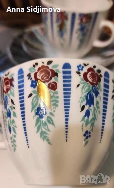 Руски порцелан ЛФЗ сервиз за кафе , снимка 1