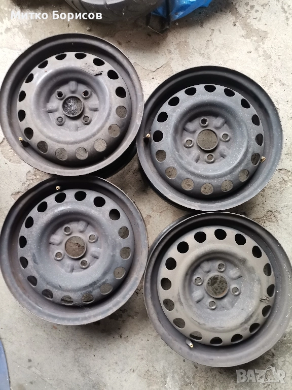 Пежо 107 Железни джанти 14цола , снимка 1