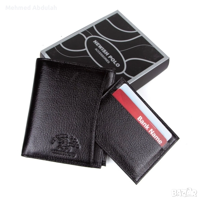 Мъжки портфейл с естествена кожа, снимка 1
