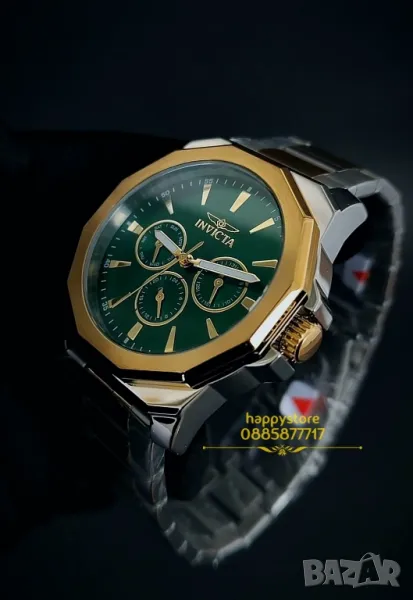 часовник INVICTA Speedway Gold and Green new, Инвикта нов , снимка 1