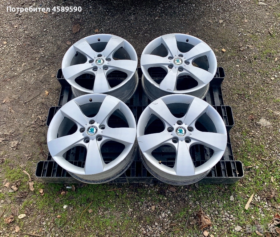 4бр.Алуминиеви джанти 17цола 5x112 за Skoda Octavia,Vw Caddy,Golf,Audi A3,Seat Leon, снимка 1
