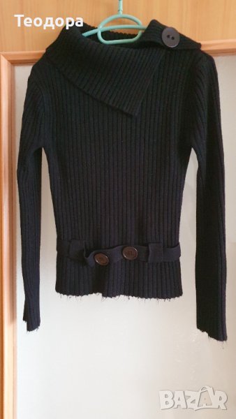 Черна зимна блуза рXS/S, снимка 1