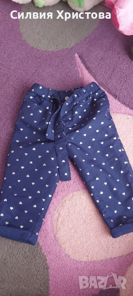 Продавам зимни панталонки за момиче рр 86, снимка 1