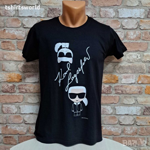 Нова мъжка тениска с дигитален печат Karl Lagerfeld, снимка 1