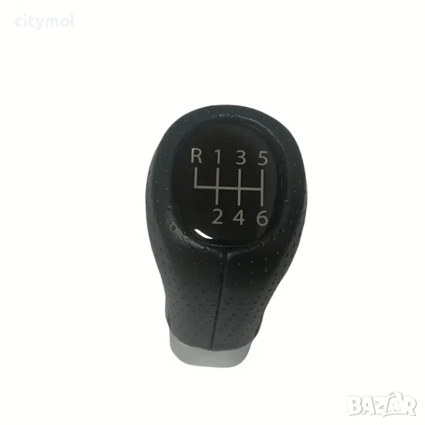 Топка за скоростен лост BMW 1 3 5 6 E30 E36 E39 E46 E60 E87 E90- 6 скорости, перфорирана кожа, снимка 1
