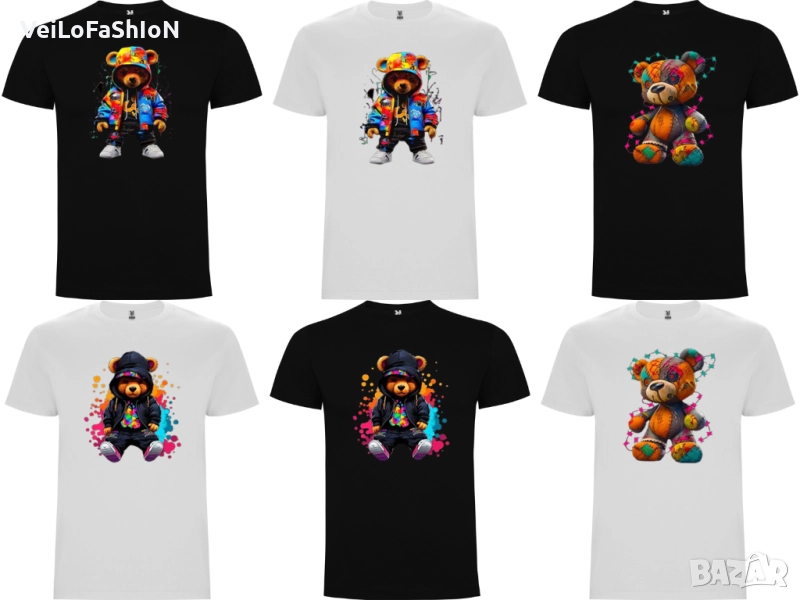 ХИТ Нова детска тениска с Мече - Colorful Bear , снимка 1