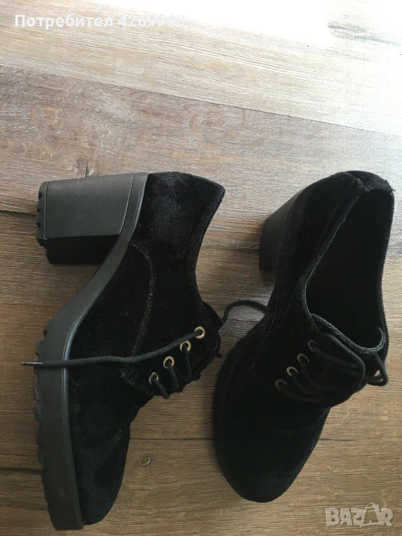 Дамски обувки плюш с хастар от естествена кожа , запазени, снимка 1