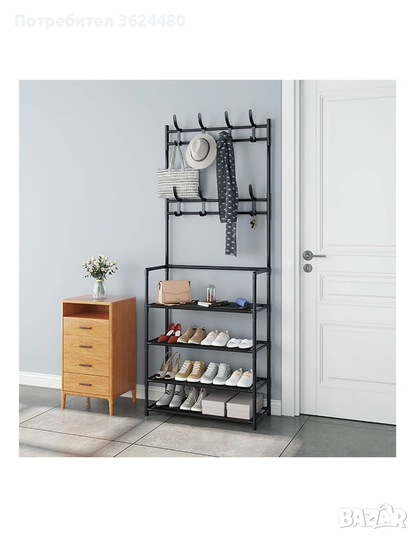 Метална етажерка за обувки и дрехи 4070, снимка 1