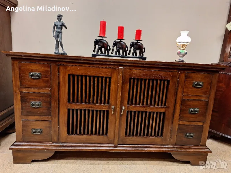 Комод,  скрин, бюфет, шкаф орех, снимка 1