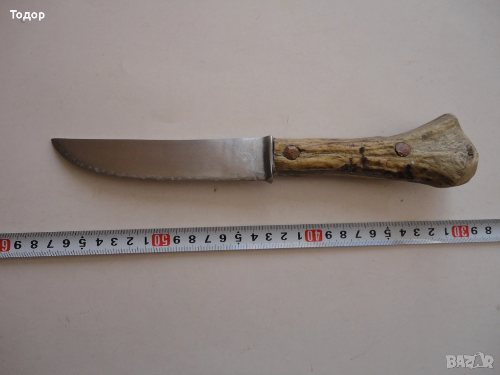 Шведски ловен нож дръжка рог, снимка 1