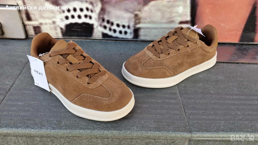 Английски детски полукецове от естествена кожа/велур-Next, снимка 1