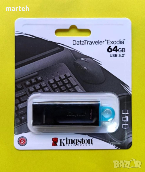 USB памет Kingston Exodia 64GB USB3.2 Gen1, снимка 1
