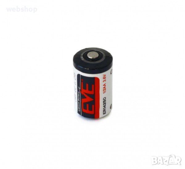 Литиева батерия EVE, пъпка, 3,6VDC, 1200mAh, ER14250, 1/2AA, снимка 1