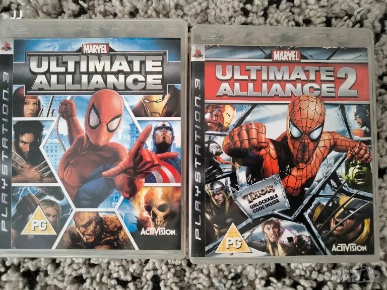 Marvel Ultimate Alliance 1 и 2 Спайдърмен за PS3 Playstation 3, Spider-man, снимка 1
