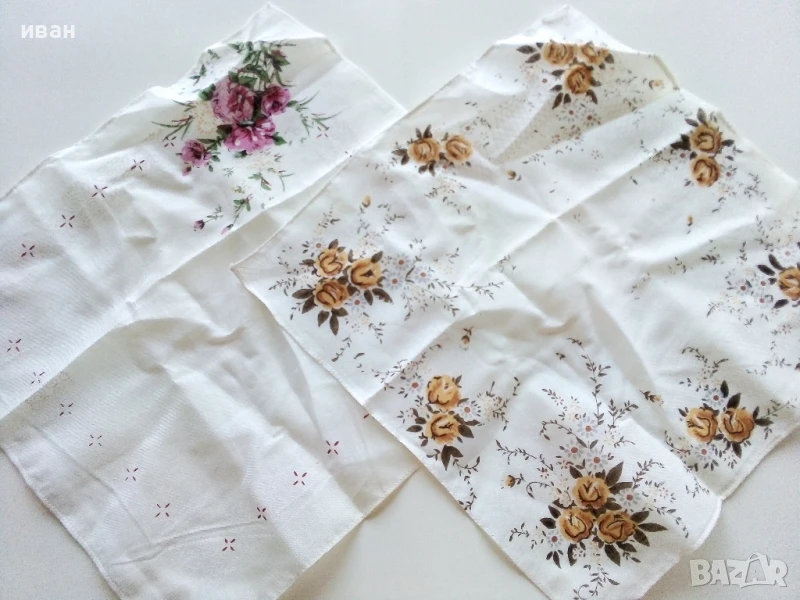 Стари,неупотребявани носни кърпи 4, снимка 1