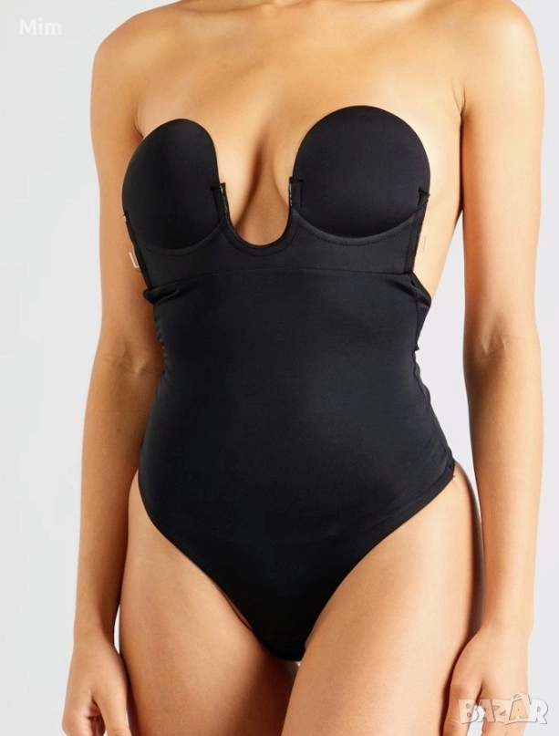 MAGIC S Черно боди с твърда чашка , снимка 1
