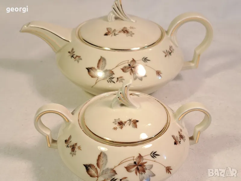 чешки порцеланов чайник H&C Chodau   22/6, снимка 1