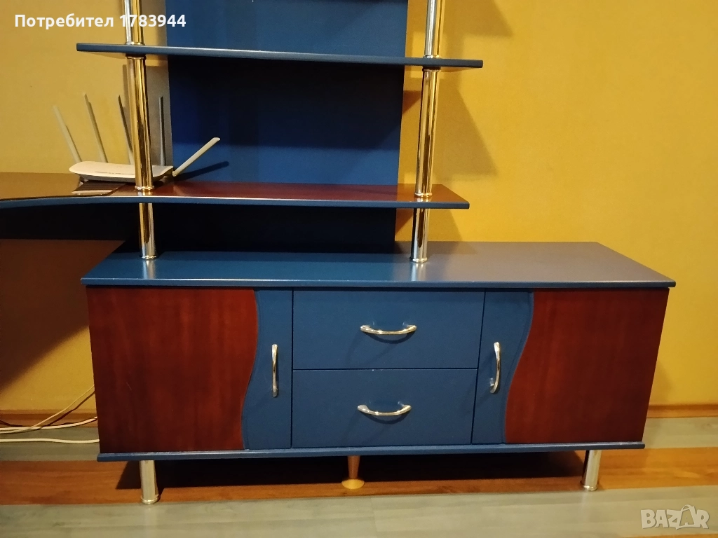 Легло с размери 120x200 см,подматрачна рамка и секция от МДФ, снимка 1