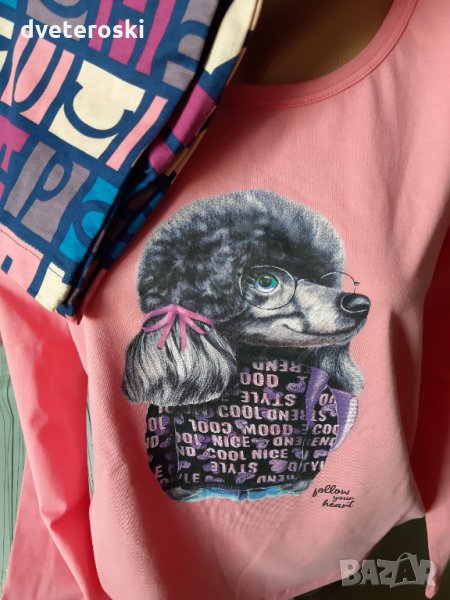 Дамска пижама с дълъг ръкав размер М, снимка 1