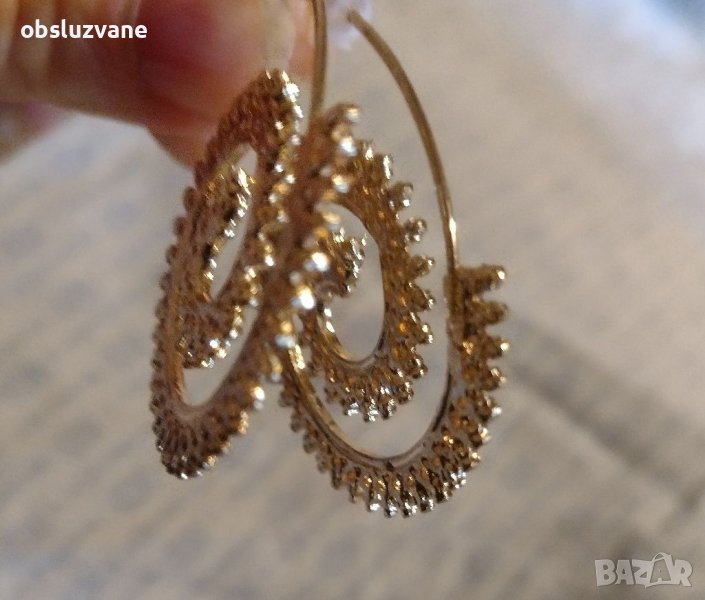 Модни обеци Спирала 💥, снимка 1