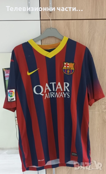 Футболна тениска на Барселона Педро #17 домакински екип сезон 2013/2014 Nike 532822-413, снимка 1