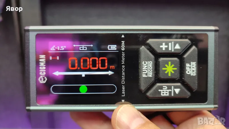 Лазерна рулетка CIGMAN CD-60G, снимка 1