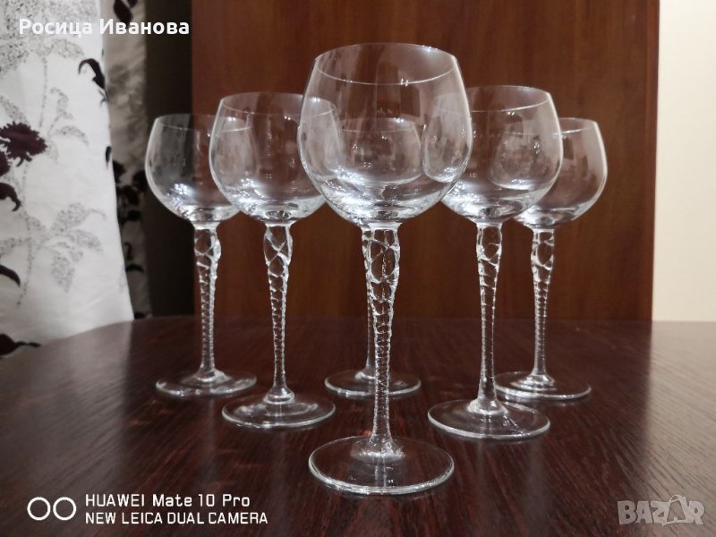 Кристални чаши за вино, снимка 1