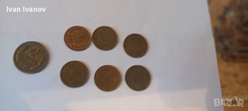 монети от 1 стотинка,6 броя, снимка 1