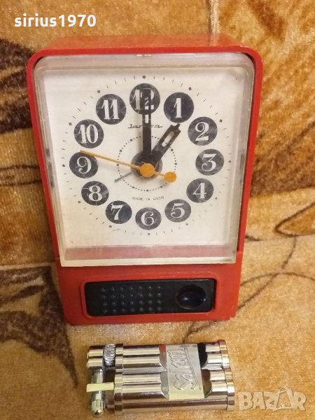 Часовник янтар с батерия будилник, снимка 1