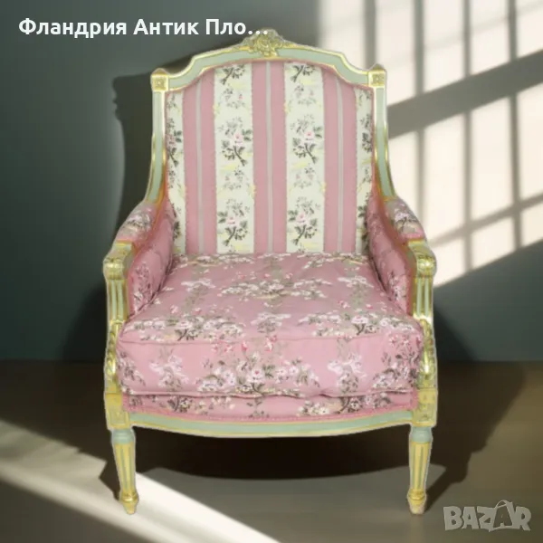 Класическо кресло "Луи XVI" (голям избор от цветове), снимка 1