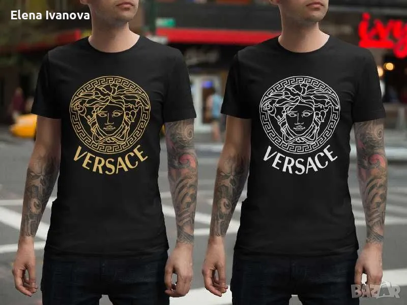 Мъжка тениска Versace- 100% памук, снимка 1