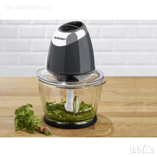 Мултифункционален Кухненски Чопър със Стъклена Кана SILVERCREST 500W, снимка 1