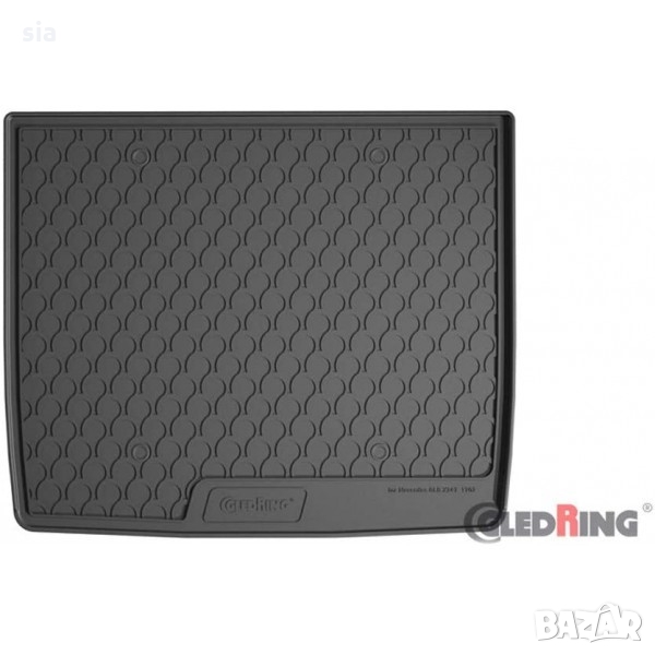 Гумена стелкa за багажник Gledring съвместима за MERCEDES GLB X247 горно променливо дъно 2020, снимка 1