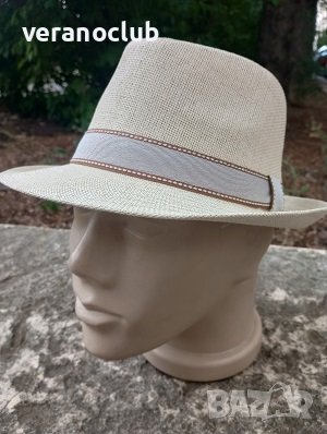 Стилно бежово лятно бомбе 58 см Мъжко, снимка 1